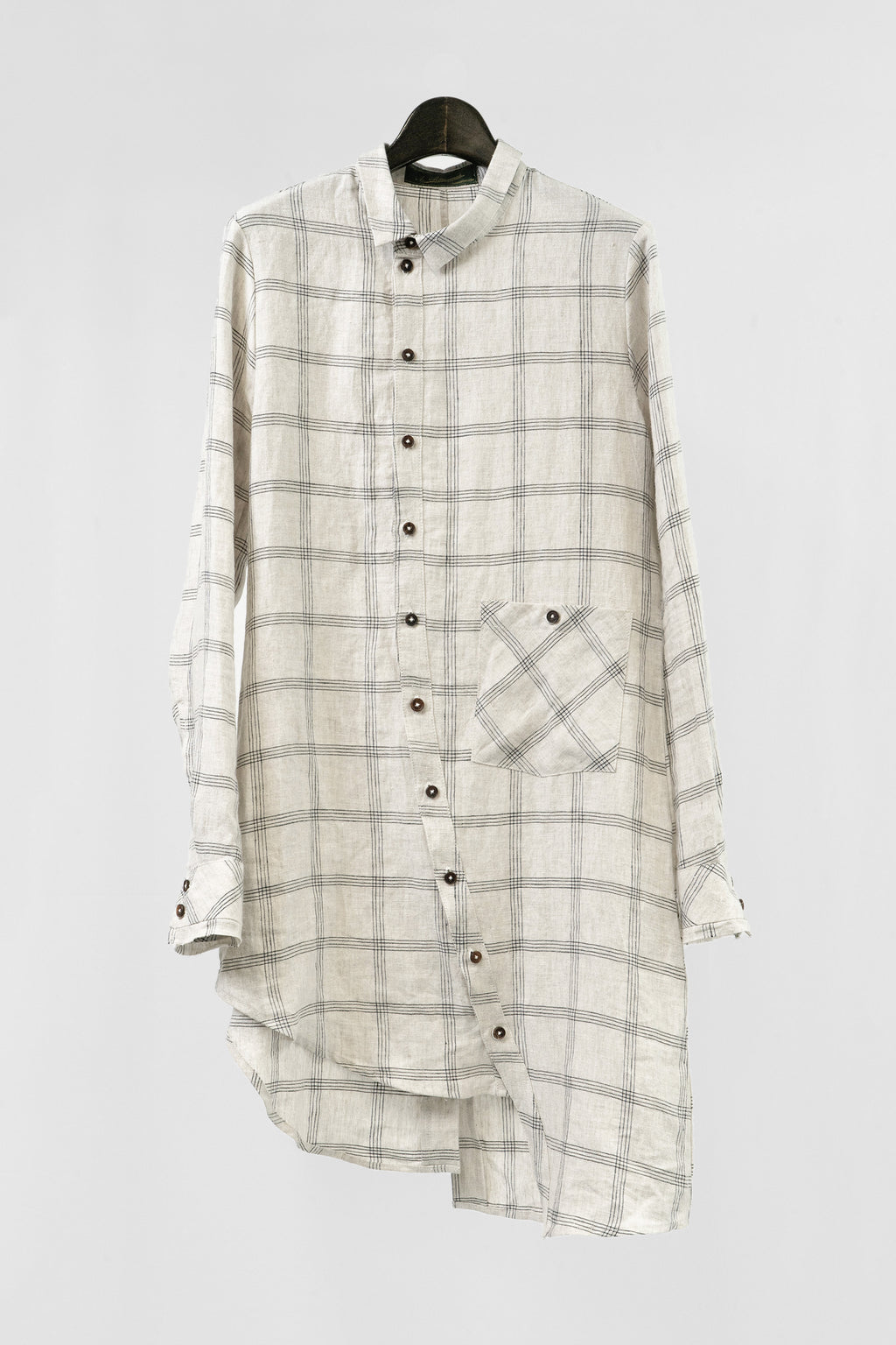 Aleksandr Manamis/Shirt Asymmetric Checked Shirt – boutiqueW