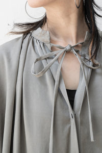 tous les deux ensemble/Satin Gathered Blouse