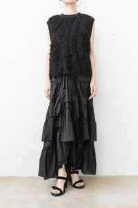 ISABEL BENENATO/Destroyed knit vest (Femme)