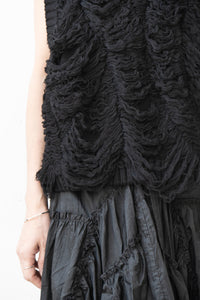 ISABEL BENENATO/Destroyed knit vest (Femme)