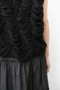 ISABEL BENENATO/Destroyed knit vest (Femme)