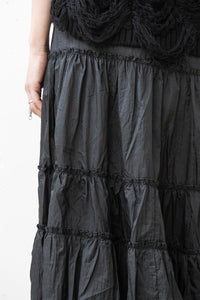 ISABEL BENENATO/Nylon flounced skirt (Femme)