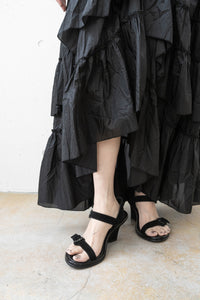 ISABEL BENENATO/Nylon flounced skirt (Femme)