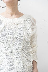 ISABEL BENENATO/Destroyed boxy jumper (Femme)