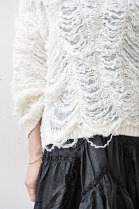 ISABEL BENENATO/Destroyed boxy jumper (Femme)