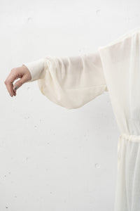 tous les deux ensemble/Chemise en crêpe rayée