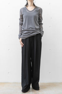 tous les deux ensemble/Homespun Tuck Pants