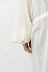 tous les deux ensemble/Chemise en crêpe rayée