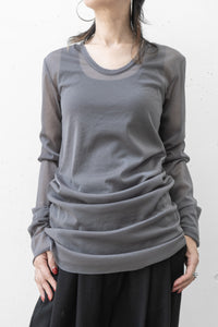 tous les deux ensemble/Tricot Col roulé transparent Pullover