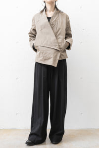 tous les deux ensemble/Gabardine Cropped Jacket