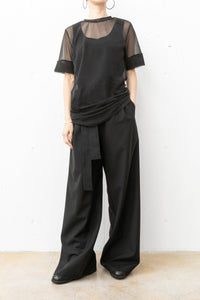 tous les deux ensemble/See-through Crewneck Pullover