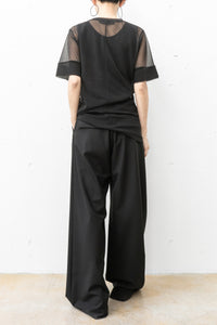 tous les deux ensemble/See-through Crewneck Pullover