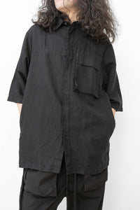 thom/krom Cotton Linen Half Sleeve Shirt (Homme)