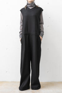 tous les deux ensemble/Homspun V-neck Jumpsuit