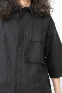 thom/krom Cotton Linen Half Sleeve Shirt (Homme)