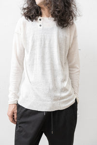 ISABEL BENENATO/Serafino lateral buttons closure sweater (Homme)
