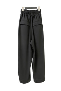 tous les deux ensemble/Back Satin Crepe High Waist Tuck Pants