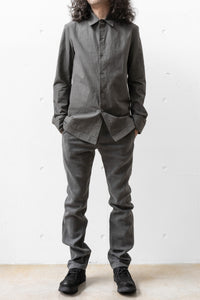 K'ANG/HAND STITCHED HEM BORDER RELAXED FIT SHIRTS