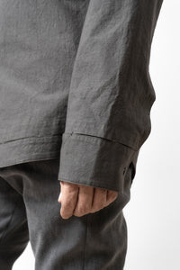 K'ANG/HAND STITCHED HEM BORDER RELAXED FIT SHIRTS