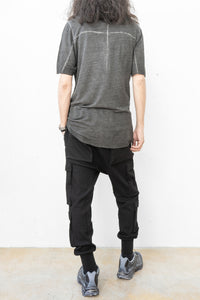 thom/krom Linen Viscose Stitched T-shirt(Homme)