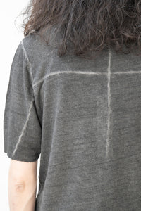 thom/krom Linen Viscose Stitched T-shirt(Homme)