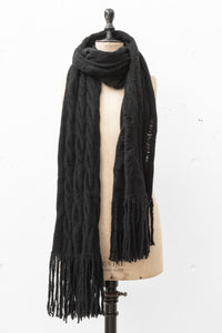 ISABEL BENENATO/Yak knit scarf