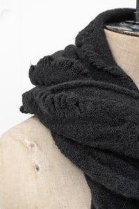 ISABEL BENENATO/Yak knit scarf