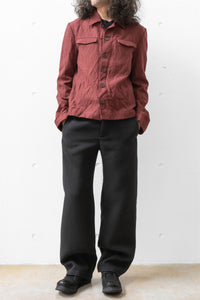 K'ANG/BACK SPLIT 2 FRONT POCKET SHIRT JACKET