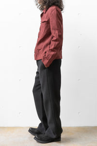 K'ANG/BACK SPLIT 2 FRONT POCKET SHIRT JACKET