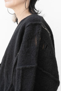 ISABEL BENENENATO/Yak Pull oversize à col en V