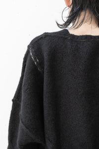 ISABEL BENENATO/Yak V-neck oversize jumper