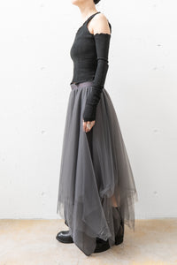 MARC LE BIHAN/CORSET EXTENSIBLE À MANCHES DÉCOLLETÉES