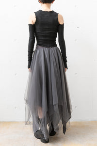 MARC LE BIHAN/CORSET EXTENSIBLE À MANCHES DÉCOLLETÉES