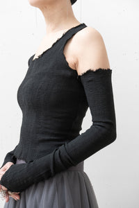 MARC LE BIHAN/CORSET EXTENSIBLE À MANCHES DÉCOLLETÉES