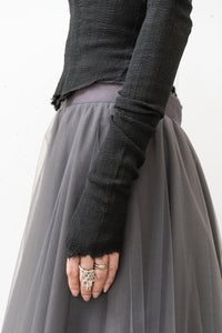 MARC LE BIHAN/CORSET EXTENSIBLE À MANCHES DÉCOLLETÉES