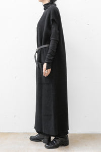 ISABEL BENENATO/Yak long vest with leather belt