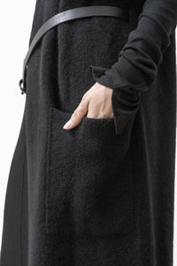 ISABEL BENENATO/Yak long vest with leather belt