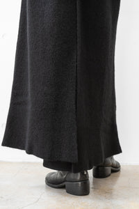 ISABEL BENENATO/Yak long vest with leather belt