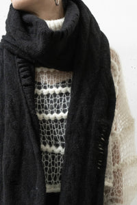 ISABEL BENENATO/Yak knit scarf