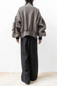 tous les deux ensemble/Brushed Lining Zip Up Blouson