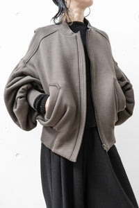 tous les deux ensemble/Brushed Lining Zip Up Blouson