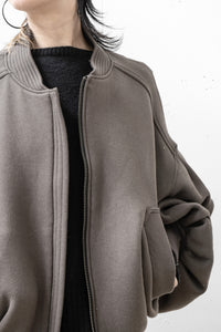 tous les deux ensemble/Brushed Lining Zip Up Blouson