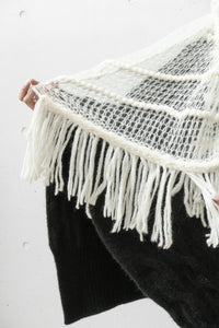 ISABEL BENENATO/Alpaca and mohair knit scarf