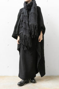 ISABEL BENENATO/Alpaca and mohair knit scarf