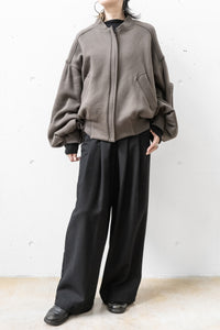 tous les deux ensemble/Brushed Lining Zip Up Blouson