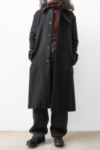 K'ANG/OVERSIZE SINGLE BREASTED WITH COLLAR CLOSER COAT