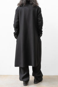 K'ANG/OVERSIZE SINGLE BREASTED WITH COLLAR CLOSER COAT