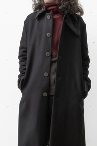 K'ANG/OVERSIZE SINGLE BREASTED WITH COLLAR CLOSER COAT