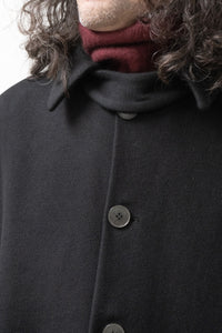 K'ANG/OVERSIZE SINGLE BREASTED WITH COLLAR CLOSER COAT