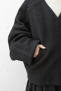 tous les deux ensemble/Wool Collarless Blouson